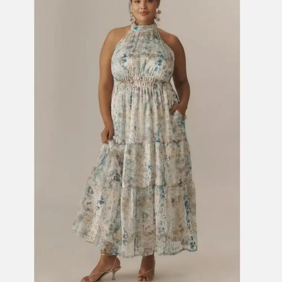 Anthropologie The Somerset Maxi Dress Halter Edition Blue Floral Size S New  is available for purchase on au PAY Market - Imported Goods Online Store  Co.Ltd. | au PAY Market - Online